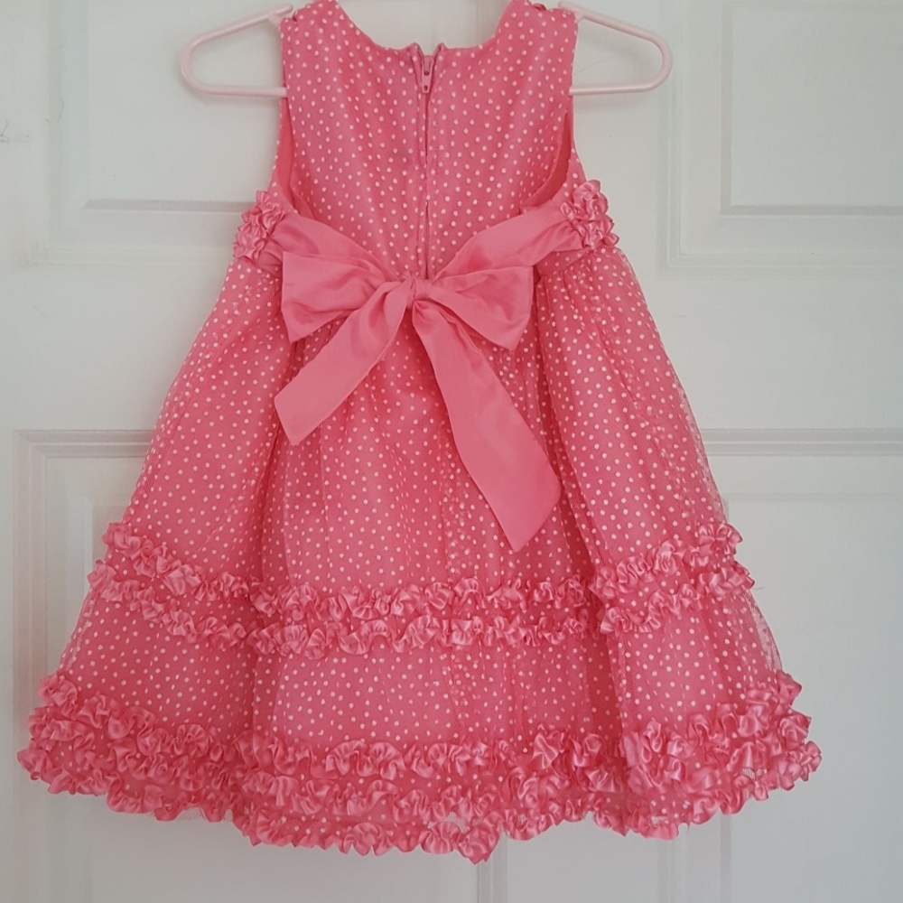 Rare Editions Pink Ruffle Dress 24m - Picture 2 of 6